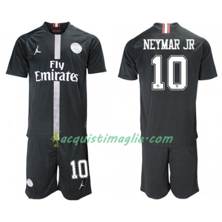 Divisa di Calcio Paris Saint Germain Neymar Jr 10 Jodan Giallo Bambino Terza 2018/2019